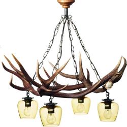 Lustre branches de cerf moyenne d&eacute;cors de chasse