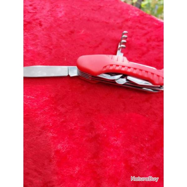 Couteau multifonctions 11 fonctions rouge