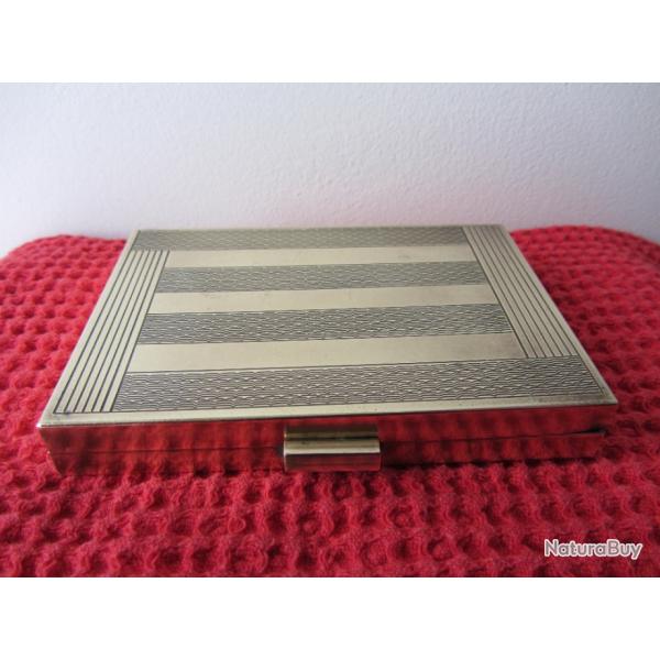 Poudrier/�tui � cigarettes - Laiton 1920