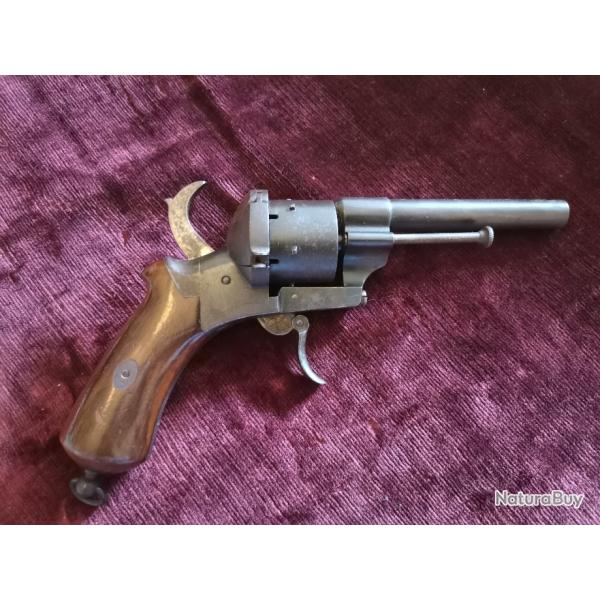R�volver triple actions mod�le 1862 sign� Lefaucheux