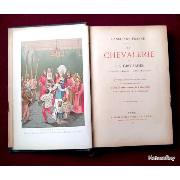 F�odalit� - Chevalerie - Croisades Ordres militaires religieux -- Commanderies -H�raldique 1890