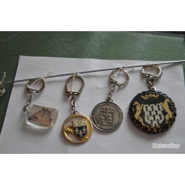 Porte-cl�s sur des villes diff�rentes