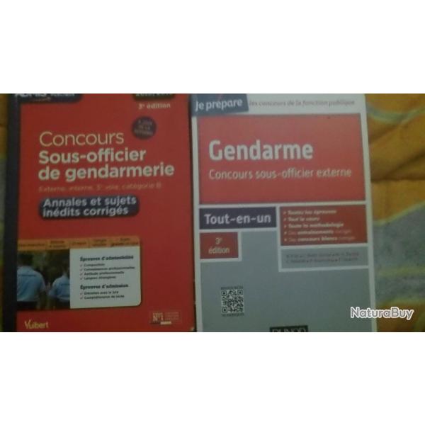 Concours Sous officier de gendarmerie + concours sous officier externe