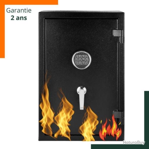 Coffre-fort anti feu - UL 72 - Herm�tique - 60L - Acier - Noir - Garantie 2 ans - Livraison rapide