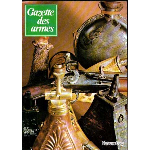 gazette des armes 61, smith et wesson mod.59, fm lewis,l'uzi, poires � poudre, suisse