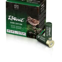 Cartouches de chasse ROTTWEIL GAME EDITION BECASSE Cal. 12/70 - 34 grammes - N&deg;9 (3,75mm)