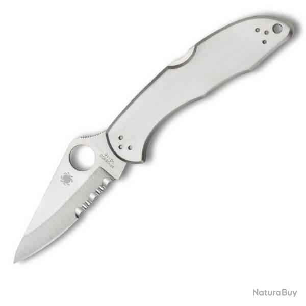 SPY C11PS Couteau de poche Spyderco Delica 4 semi crant�
