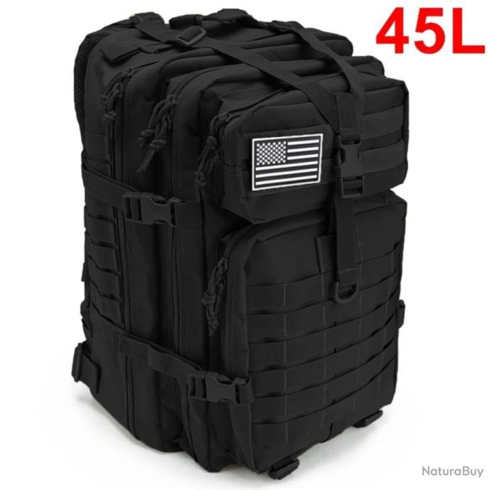QT&QY Sac à dos tactique militaire 45L pour hommes, camping