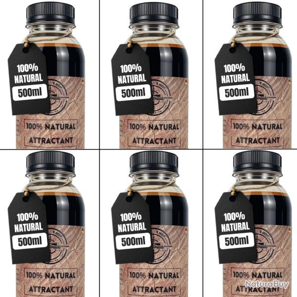 Pack 6 unit�s ATTRACTIF SANGLIER et ATTRACTIF CHEVREUIL - Chasse Sanglier, Goudron Sanglier, renard.