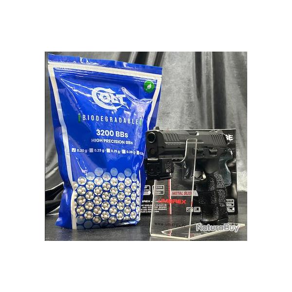 PACK LASER PR�T A TIRER PISTOLET - "HECKLER&KOCH VP9" SPRING- Cal BBS 6MM