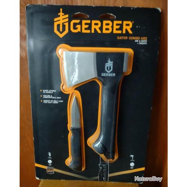 HACHE + COUTEAU GERBER Gastor-Combo Axe