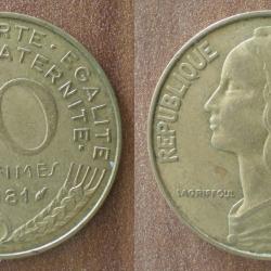 France 20 Centimes 1981 Lagriffoul Piece Franc Centime Francs