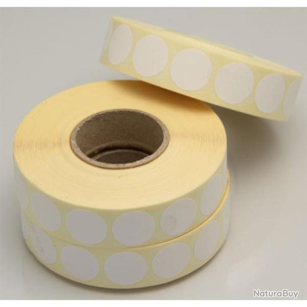 2000 Patchs Blanc, diam�tre 23 mm - PATCH23B