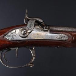 FUSIL DE CHASSE A PERCUSSION PIRMET ET BAUCHERON A PARIS 1828 - FRANCE XIX&egrave; Bon France XIX eme Cat&eacute;g