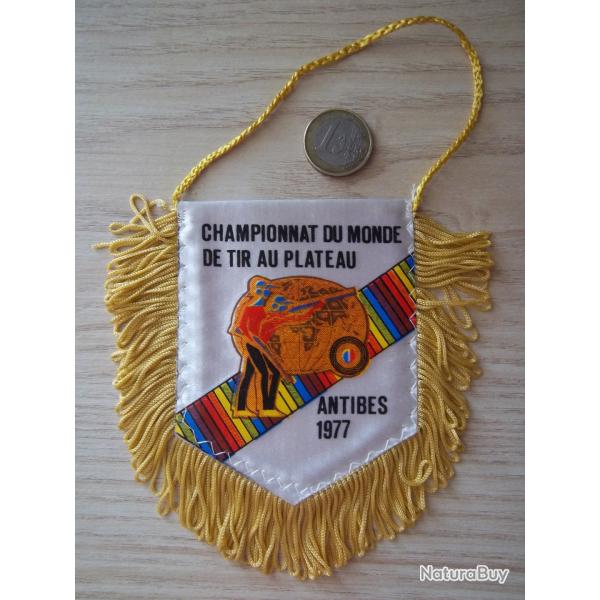 fanion collection championnat du monde Tir au plateau Antibes 1977