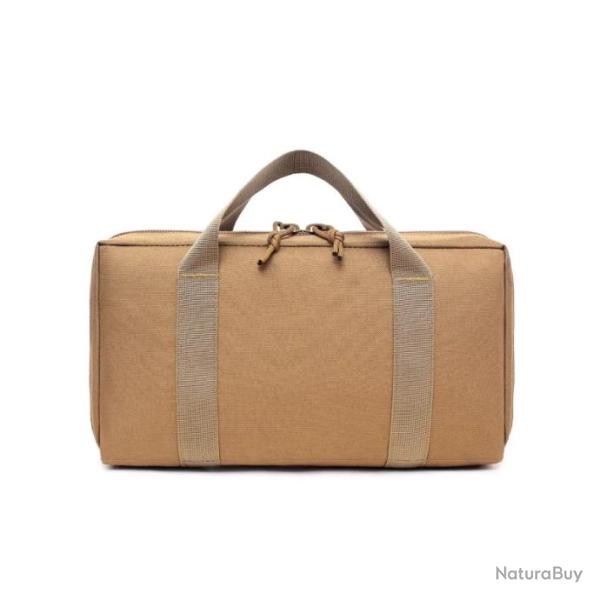 Sac malette de transport pour arme de poing et chargeur - Tan