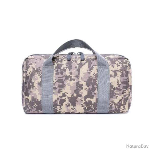 Sac malette de transport pour arme de poing et chargeur - Camouflage gris