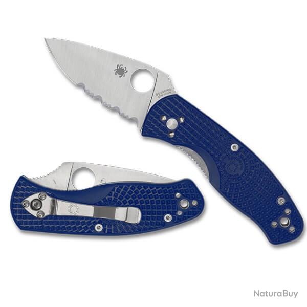 C136PSBL couteau pliant semi-dent� Spyderco Persistence Lightweight bleu