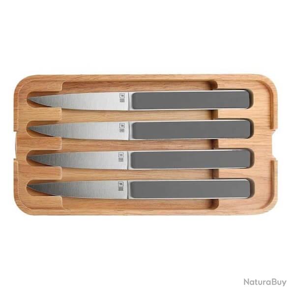 50027 coffret 4 couteaux steak TB "Hector" ardoise