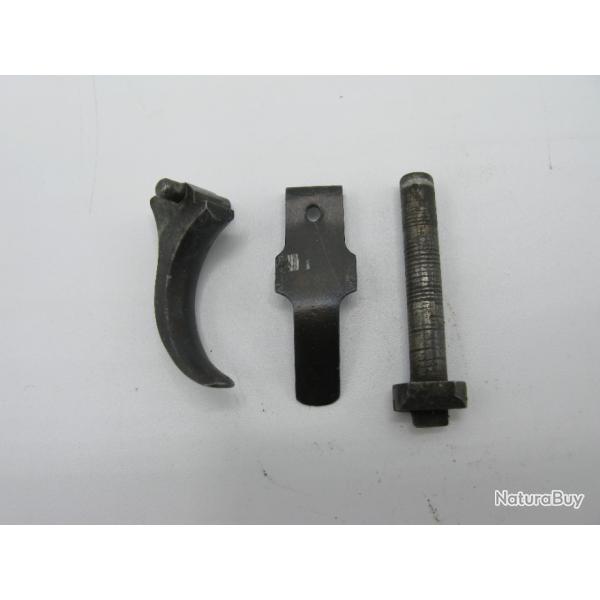 Ensemble de trois pieces pour C.96 Mauser : verrou de fermeture de magasin, d�tente et ressort