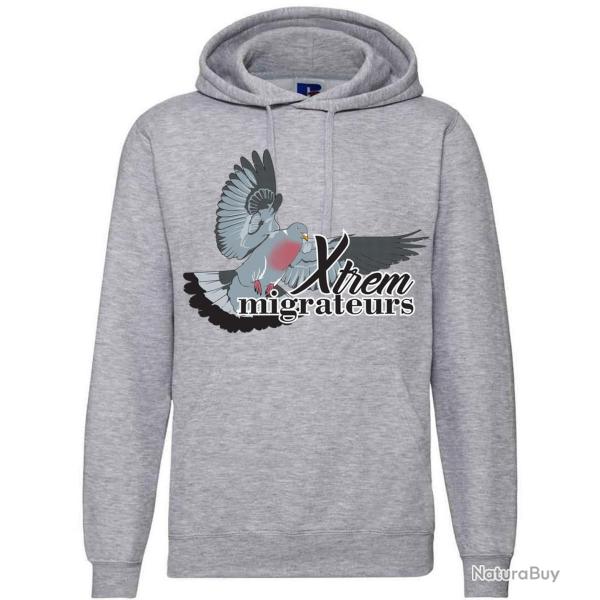 Sweat pigeon ramier gris chin� XTREM MIGRATEURS