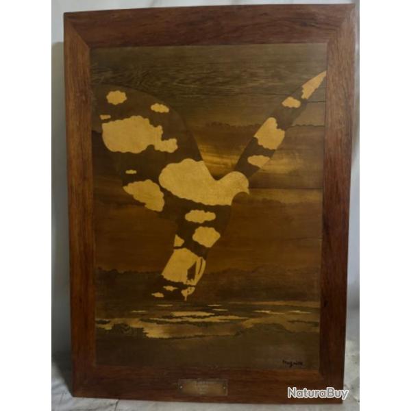Ren� Magritte la colombe panneau de bois