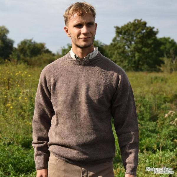 Pull col rond brun Taille 3