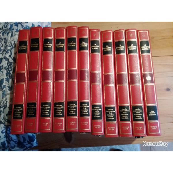 La derni�re guerre , histoire contrevers�es 10 albums + 1 Les forces arm�es , vendu en 2 �me envoi