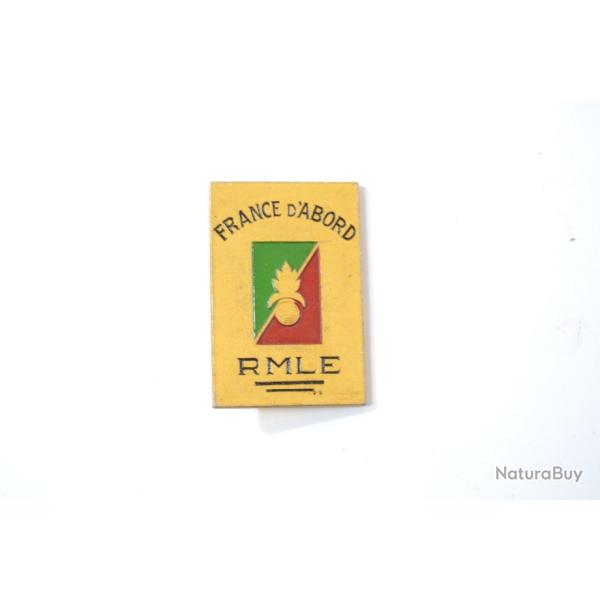 Insigne pucelle RMLE Rgiment de Marche Lgion Etrangre - France d'Abord, Augis Lyon Aluminium