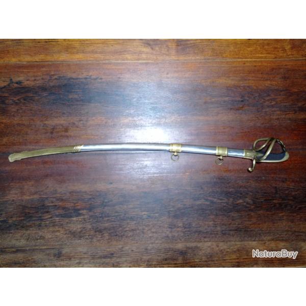 Sabre d'officier de cavalerie l�g�re 1er empire - garde � la chasseur - type an 9 an IX an XI - TBE