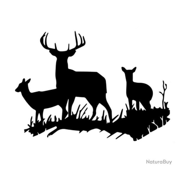 Autocollant cerf biche faon bleu fonc�e promo limit�e !!
