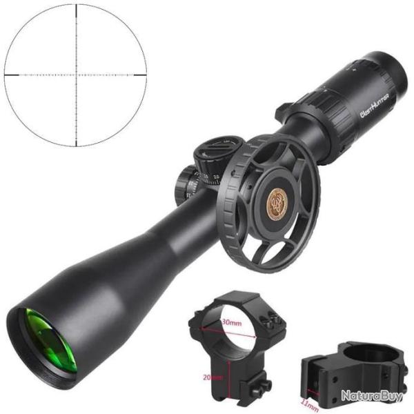 Lunette 4-16x44 HDS SF Colliers Rail Haut 11MM R�ticul Croix Paresoleil Tir Tactique Westhunter