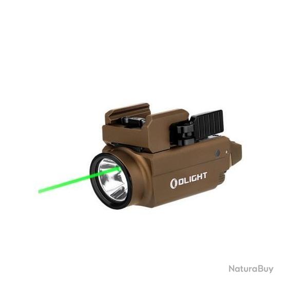 Promotion ! - Lampe Torche Olight BALDR S TAN - 800 Lumens - Laser Vert