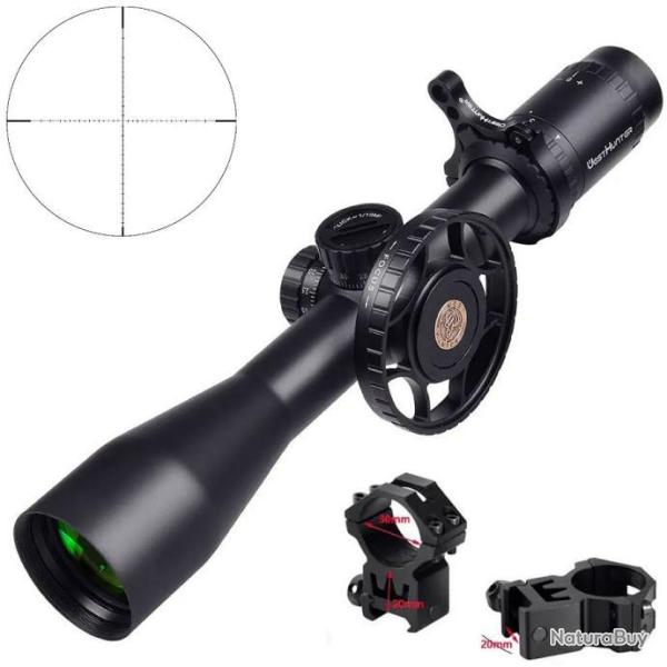 Lunette 4-16x44 HDS SF Colliers Rail Haut 20MM R�ticule Croix Paresoleil Tir TLD Tactique Westhunter