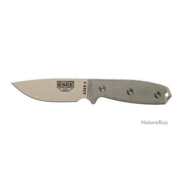 Couteau ESEE 3 Pommeau modifi� - Desert