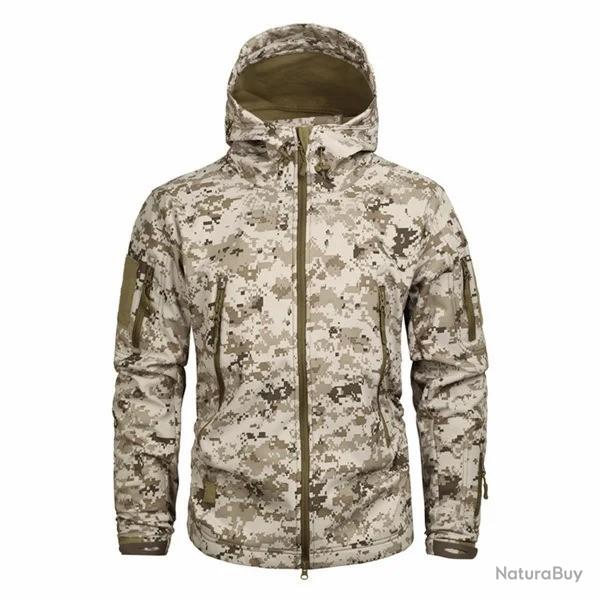 Veste coupe-vent tactique camouflage style militaire - Mod�le DD