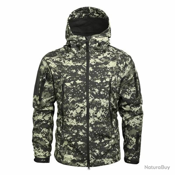 Veste coupe-vent tactique camouflage style militaire - Mod�le ACU