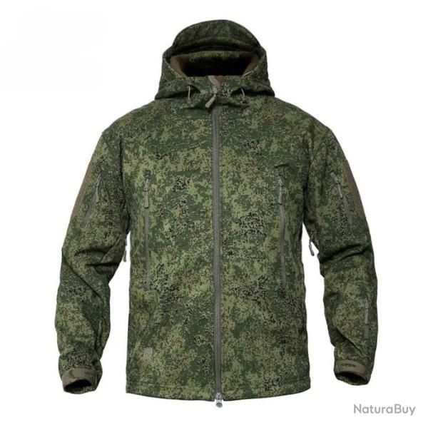Veste coupe-vent tactique camouflage style militaire - Mod�le RU