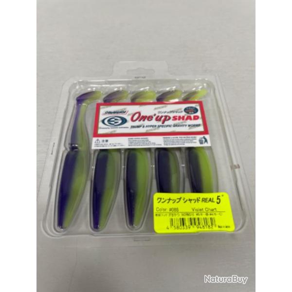 !! LEURRE ONE'UP SHAD 5'� COL 088 Violet chart