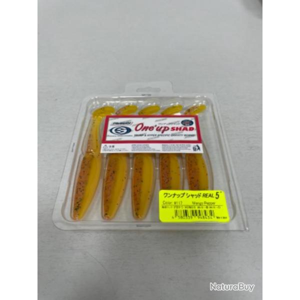 !! LEURRE ONE'UP SHAD 5'� COL 117 Mango pepper