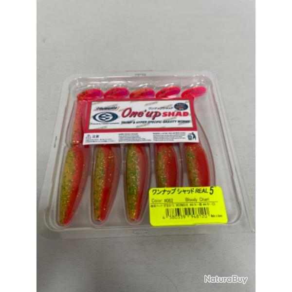 !! LEURRE ONE'UP SHAD 5'� COL 082 Bloody chart