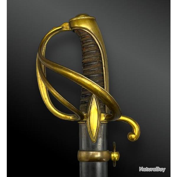 SABRE d'officier de cavalerie lgre ou de chasseur, modle de l'An IX - France - XIXme sicle