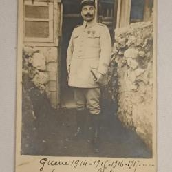 Carte photo Officier Fran&ccedil;ais guerre 14/18
