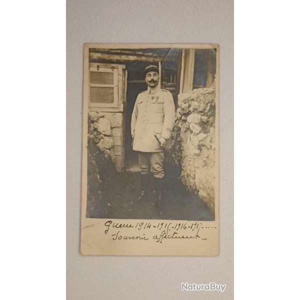 Carte photo Officier Fran�ais guerre 14/18