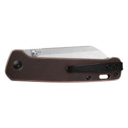 Couteau QSP Penguin - Marron / Cuivre Stonewash