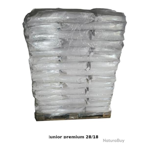 2 palettes croquettes chien adulte JUNIOR PREMIUM 28/18- 28,7� le sac -Livraison gratuite