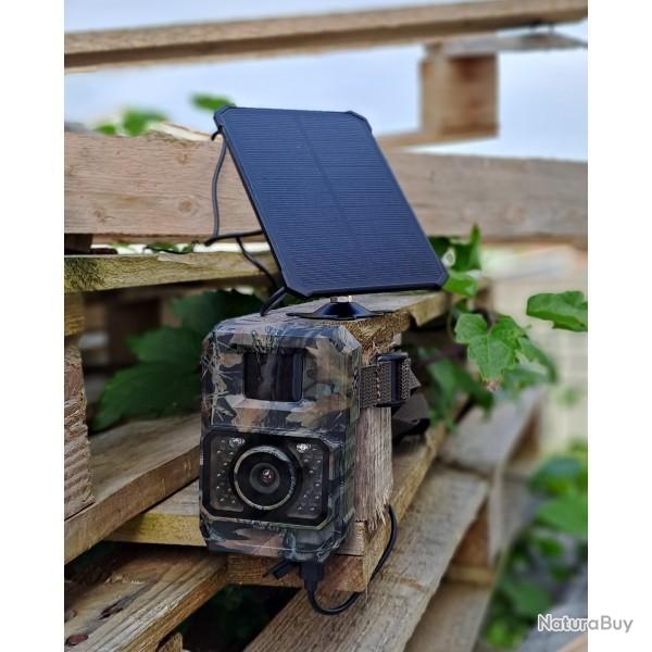 Pi�ge Photo + vid�o Autonome avec Panneau Solaire + micro sd