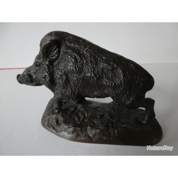 BRONZE ANIMALIER SANGLIER  sign� AK KORNILUK
