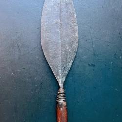 ANCIEN COUTEAU AFRICAIN FEUILLE KOTA CIRCA 1900 ETHNIQUE, GABON / CONGO
