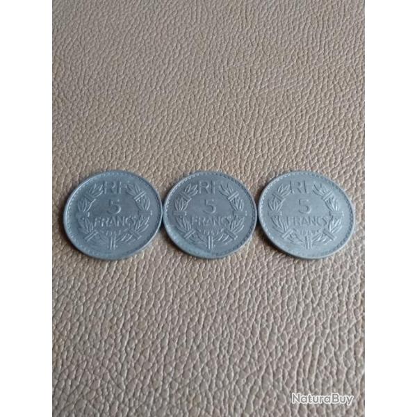 5 francs type lavrilier aluminium